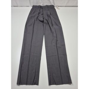 Greg Peters Dress Pants Mens 32x36 Gray Wool Pleated Lined Unhemmed NWT
